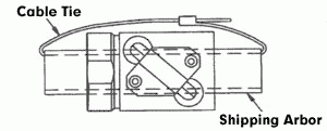 cable tie - shipping arbor