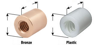 acme bronze sleeve nuts, plastic sleeve nuts