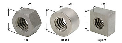 Acme Steel & Stainless Steel Nuts 